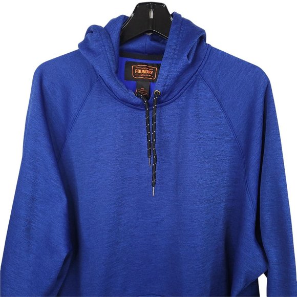 The Foundry Supply Co Pullover Hoodie AS IS Mens Size 2XL Blue Kangaroo Pocket - Picture 5 of 11